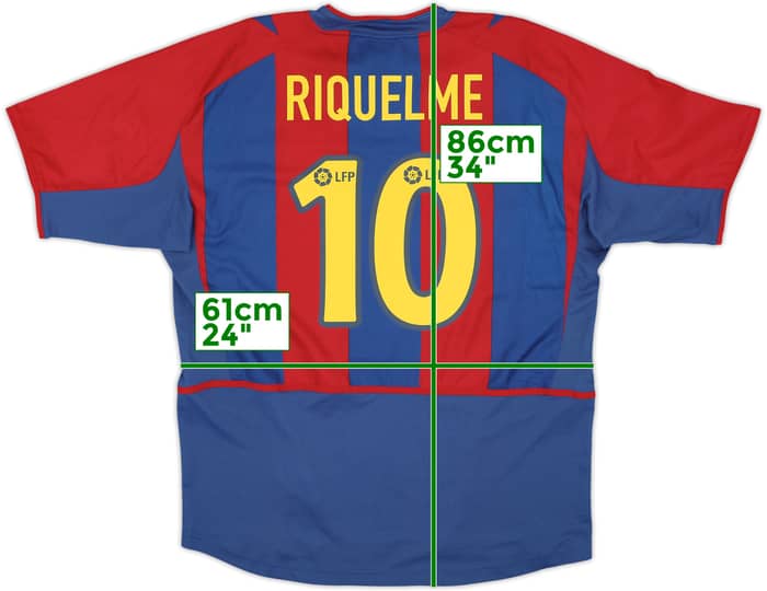 2002-03 Barcelona Home Shirt Riquelme #10 (XL)