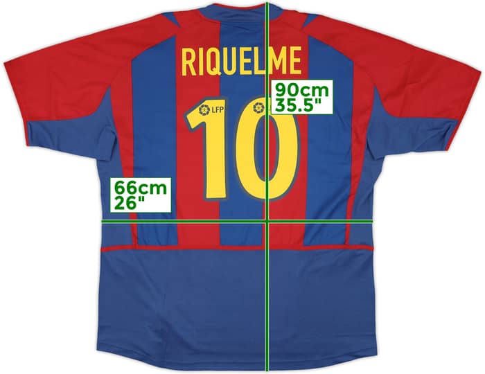 2002-03 Barcelona Home Shirt Riquelme #10 (XXL)