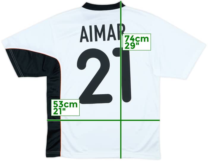 2001-02 Valencia Basic Home Shirt Aimar #21 (S)