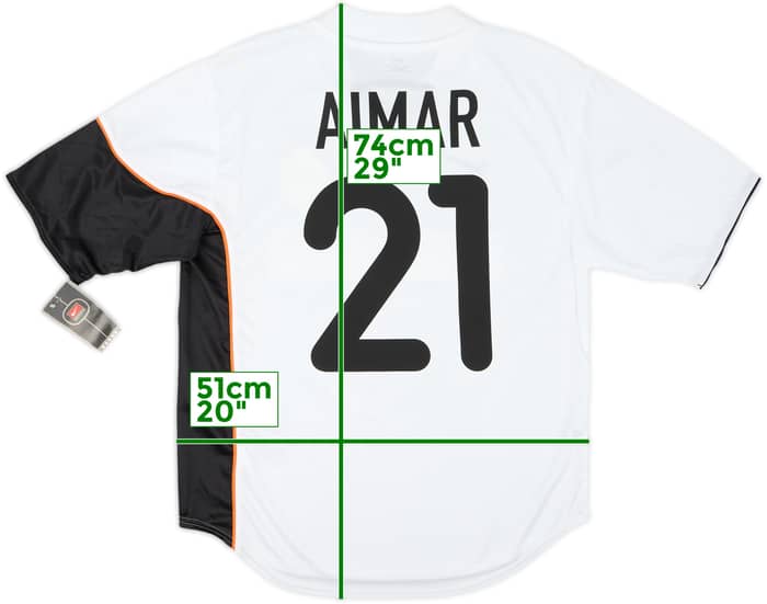 2001-02 Valencia Home Shirt Aimar #21 (M)