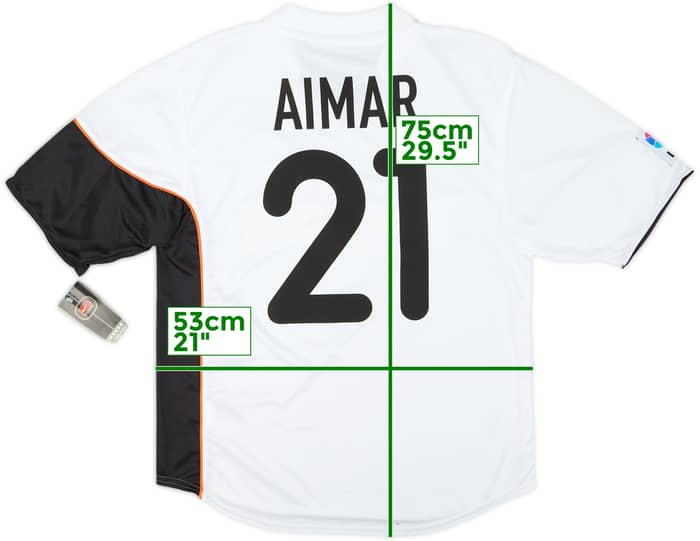 2001-02 Valencia Home Shirt Aimar #21 (M)