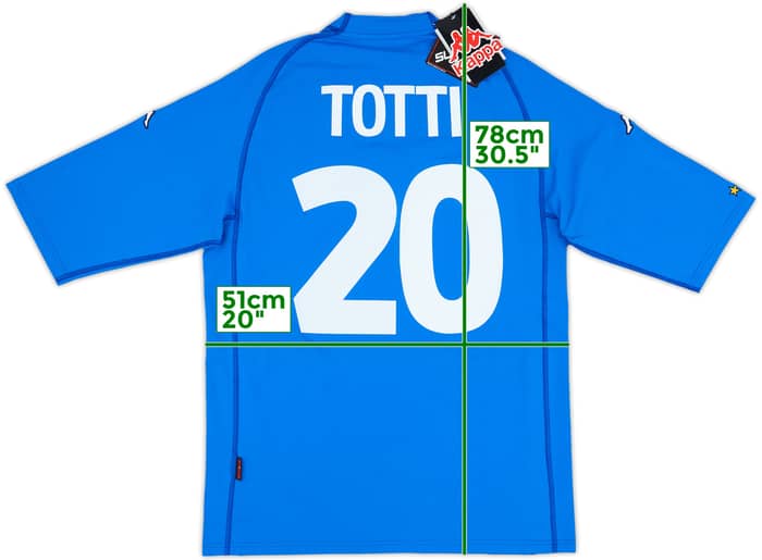 2000-01 Italy Home Shirt Totti #20 (XXL)