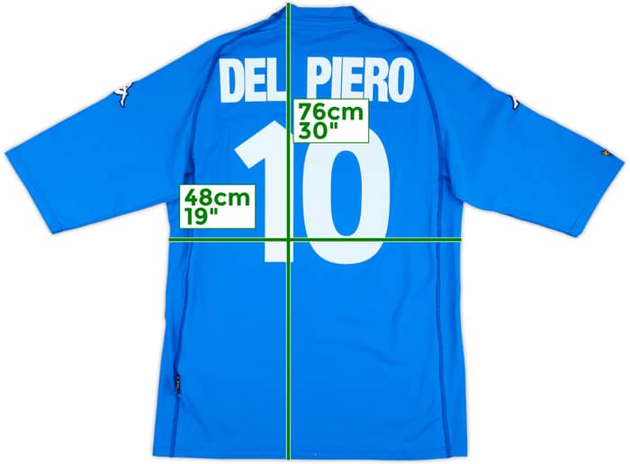2000-01 Italy Home Shirt Del Piero #10 (XXL)
