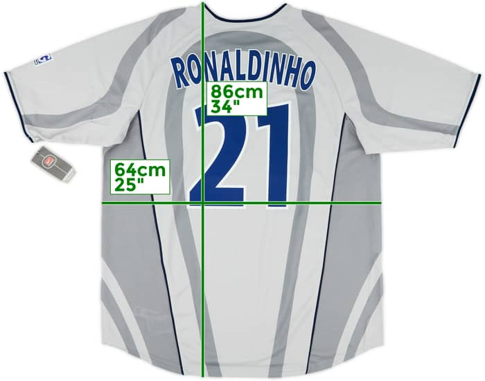 2001-02 Paris Saint-Germain Away Shirt Ronaldinho #21 (XL)