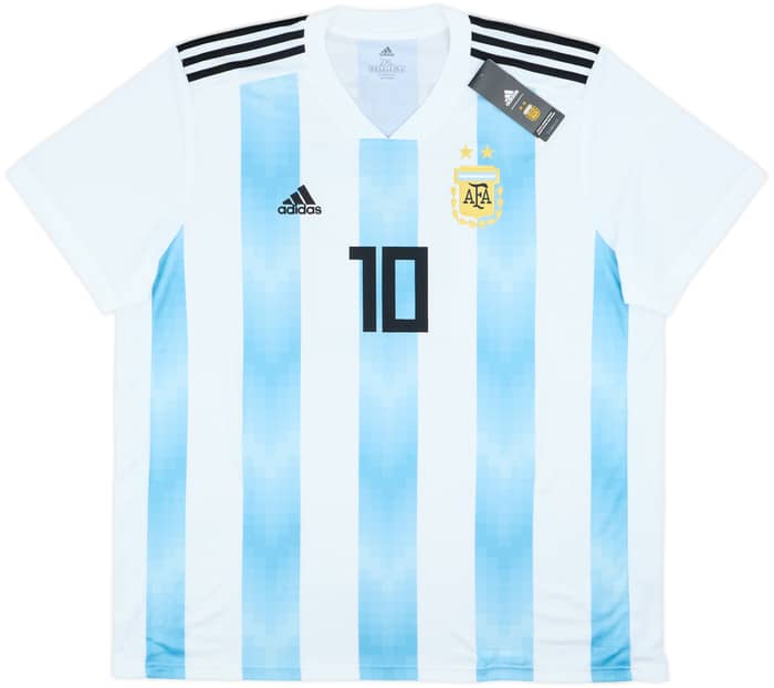 2018-19 Argentina Home Shirt Messi #10 (XXL)