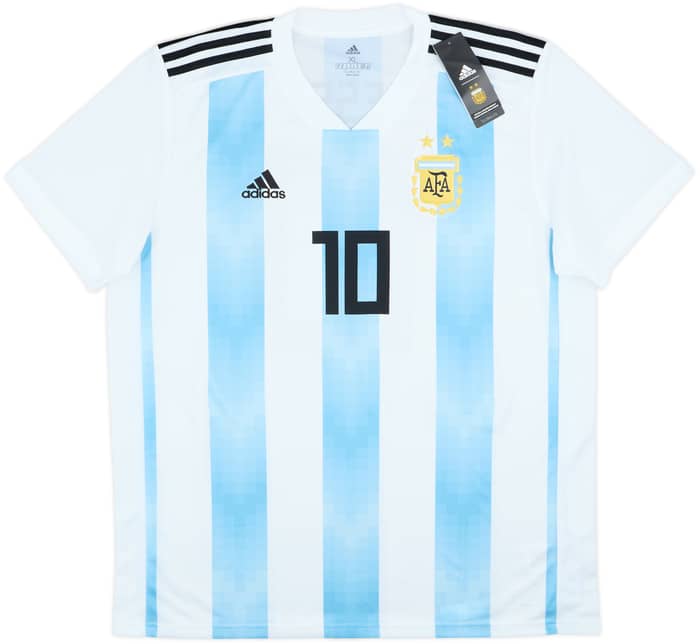 2018-19 Argentina Home Shirt Messi #10 (XL)