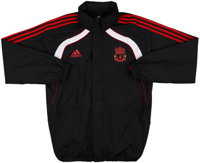 2010-11 Liverpool adidas Hooded Track Jacket - 9/10 - (L)