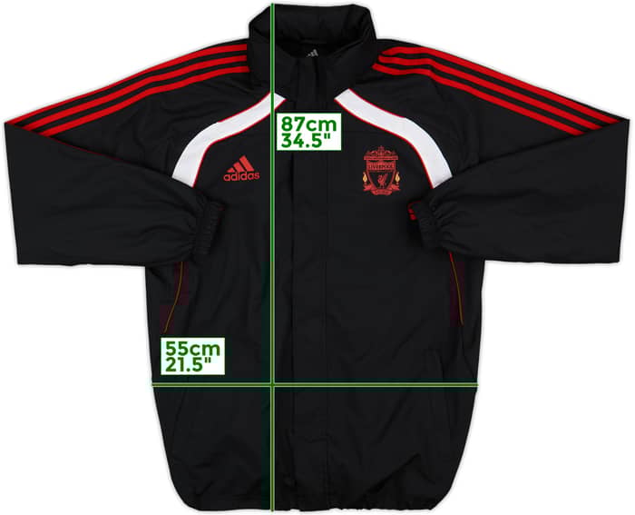 2010-11 Liverpool adidas Hooded Track Jacket - 9/10 - (L)