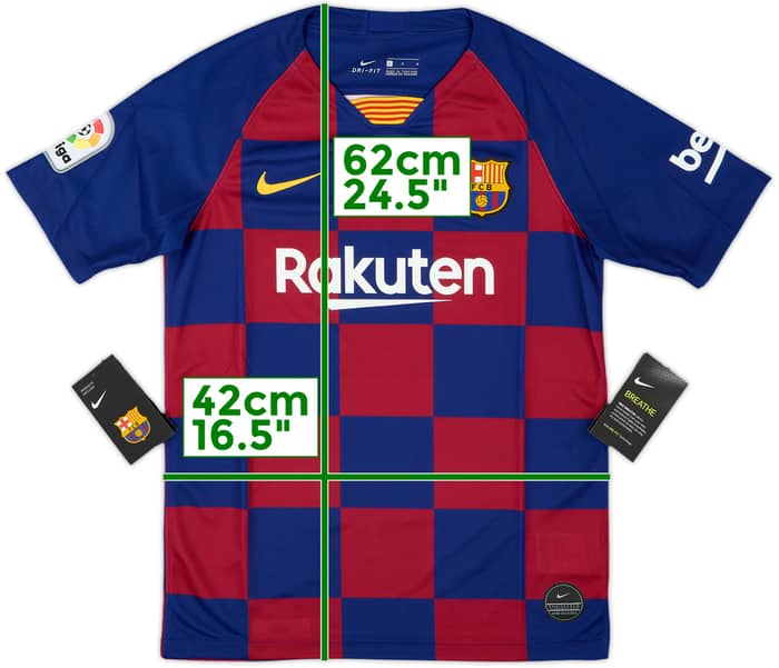2019-20 Barcelona Home Shirt (L.Boys)