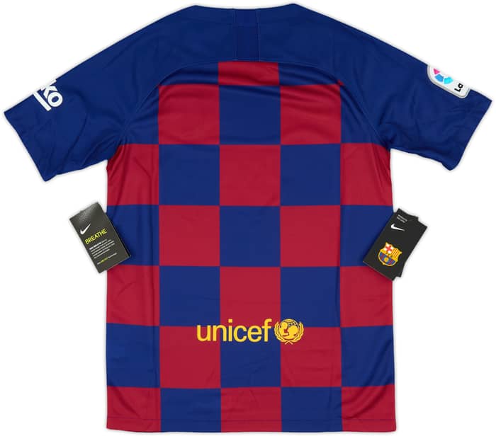 2019-20 Barcelona Home Shirt (L.Boys)