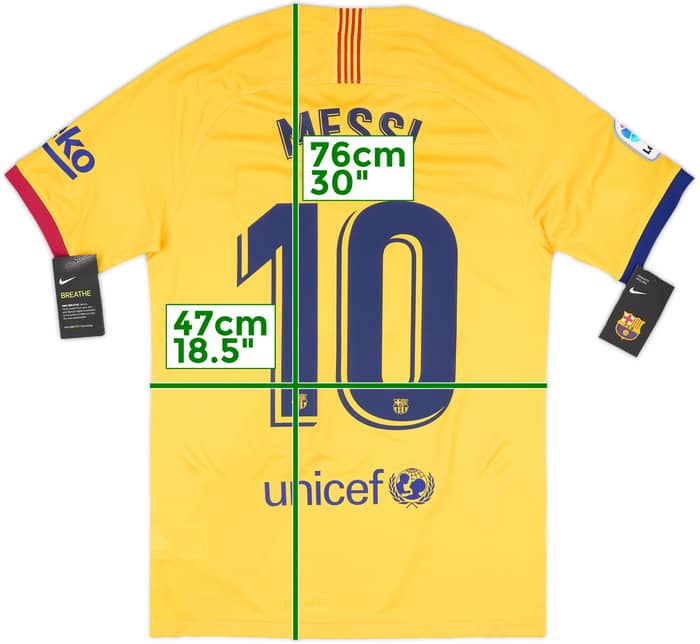 2019-20 Barcelona Away Shirt Messi #10 (S)