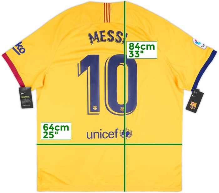 2019-20 Barcelona Away Shirt Messi #10 (XXL)