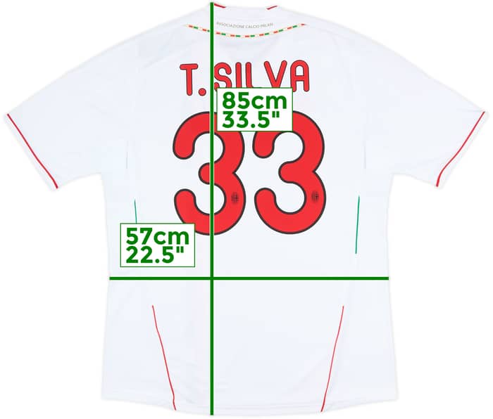 2011-12 AC Milan Away Shirt T.Silva #33 (XL)