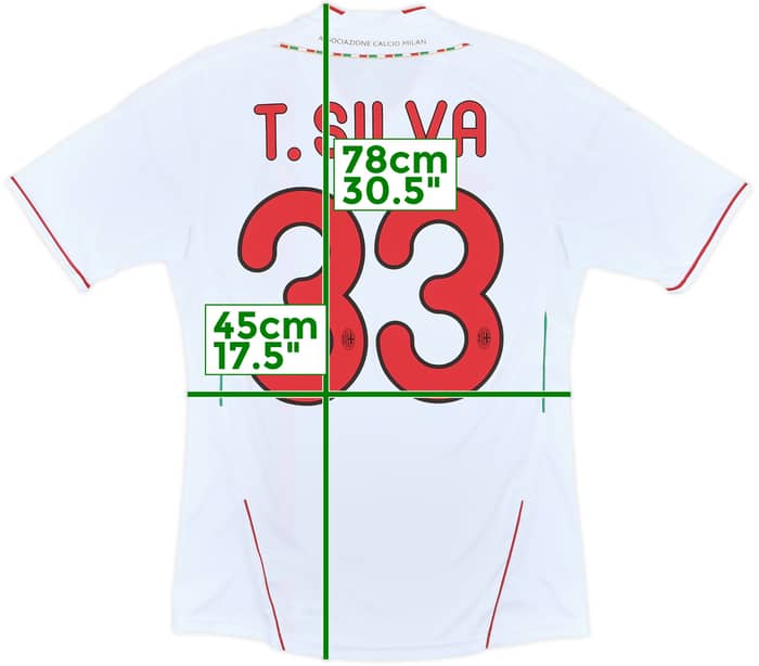 2011-12 AC Milan Away Shirt T.Silva #33 (S)