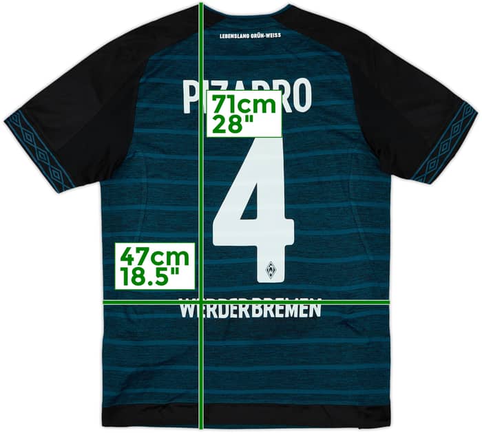 2018-19 Werder Bremen Away Shirt Pizarro #4 (S)