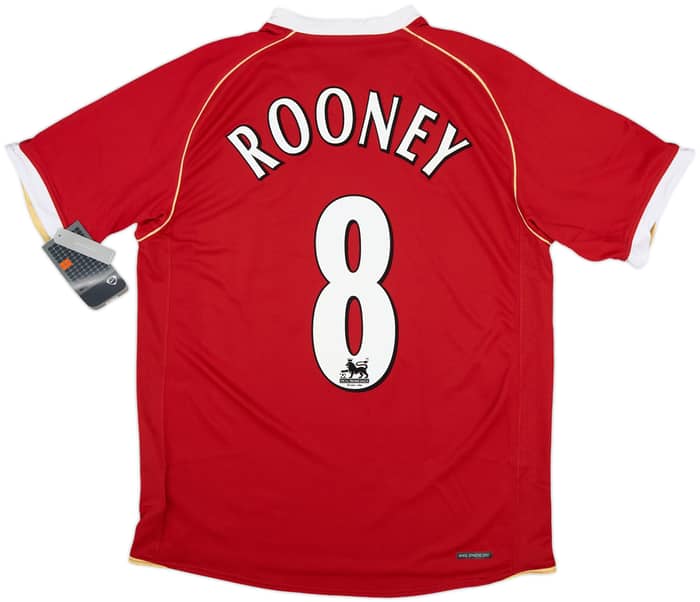2006-07 Manchester United Home Shirt Rooney #8 (L)