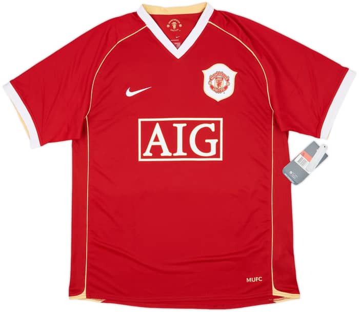 2006-07 Manchester United Home Shirt Solskjaer #20 (L)