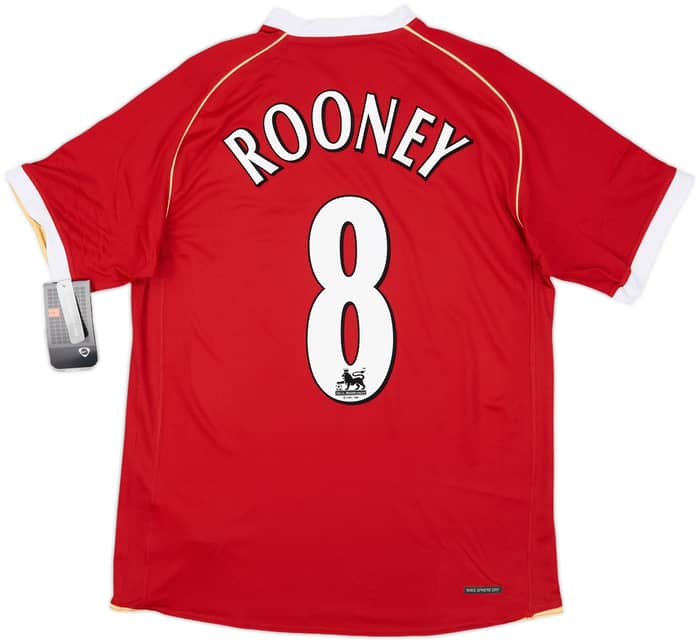 2006-07 Manchester United Home Shirt Rooney #8 (L)
