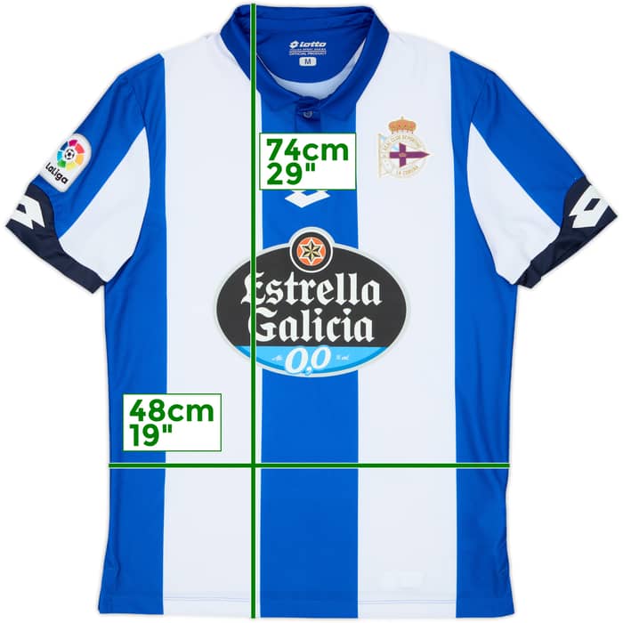 2016-17 Deportivo de La Coruna Home Shirt - 8/10 - (M)