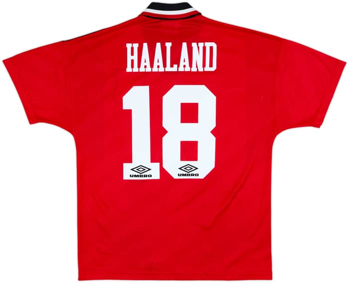 1994-96 Nottingham Forest Home Shirt Haaland #18 - 8/10 - (M)