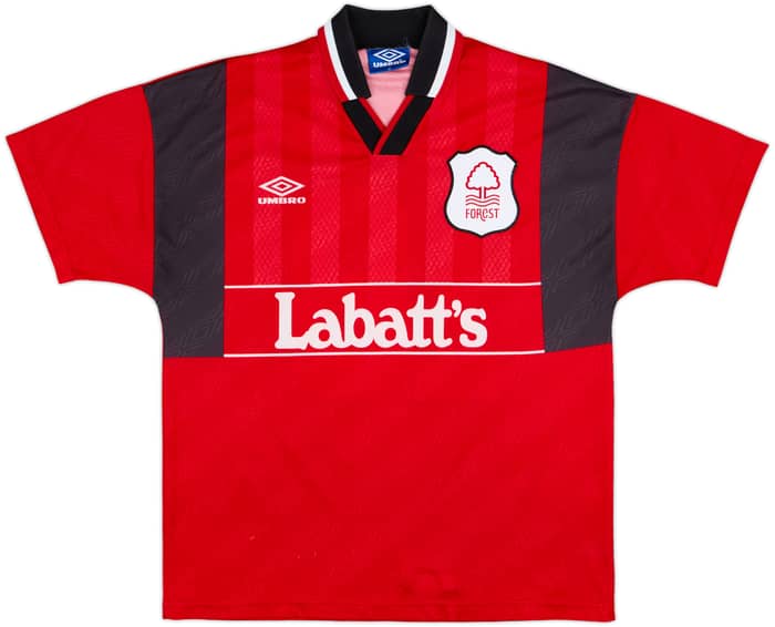 1994-96 Nottingham Forest Home Shirt Haaland #18 - 8/10 - (M)