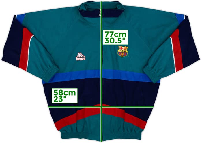 1995-97 Barcelona Kappa Track Jacket - 8/10 - (XXL)