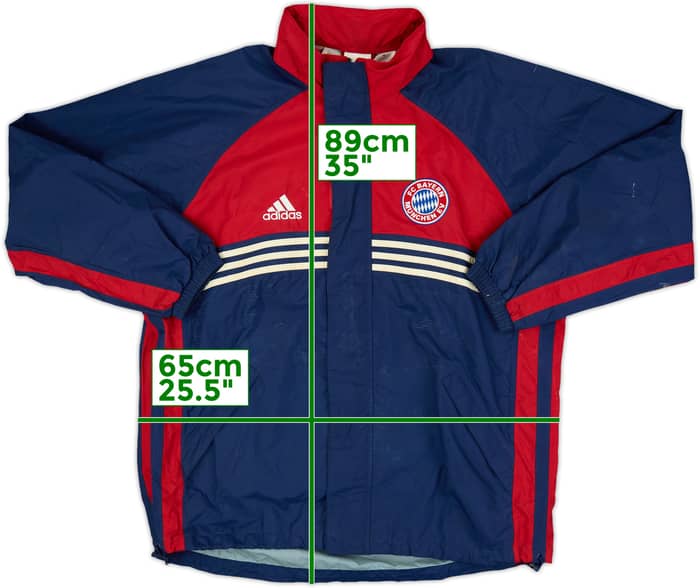 2000-01 Bayern Munich adidas Hooded Rain Jacket - 5/10 - (L/XL)