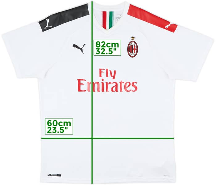 2019-20 AC Milan Away Shirt - 7/10 - (XXL)