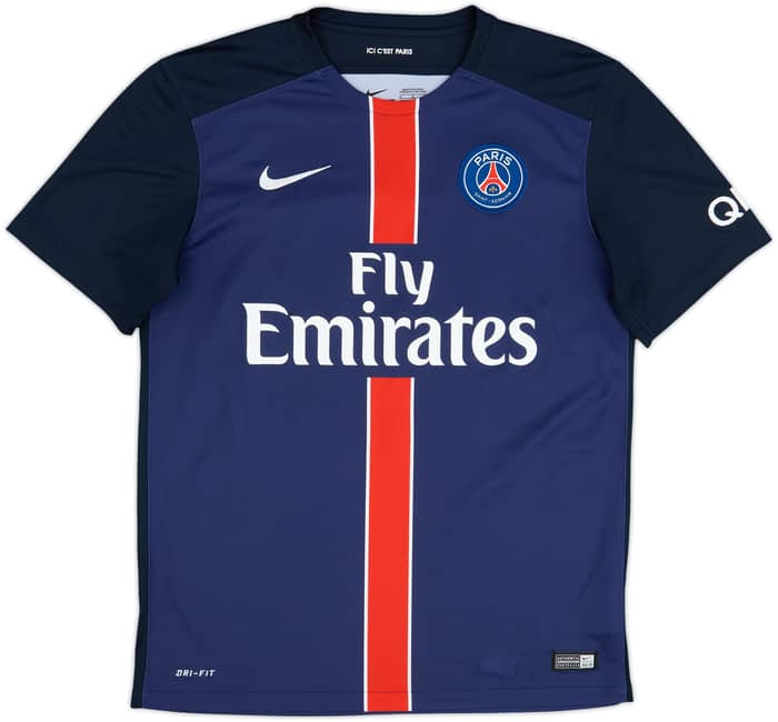 2015-16 Paris Saint-Germain Home Shirt Ibrahimovic #10 - 8/10 - (M)