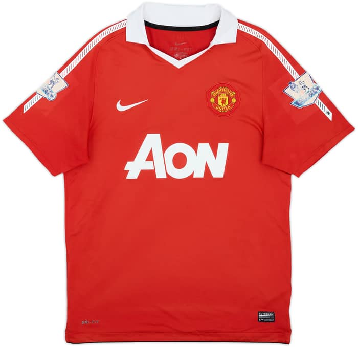 2010-11 Manchester United Home Shirt Berbatov #9 - 6/10 - (M)