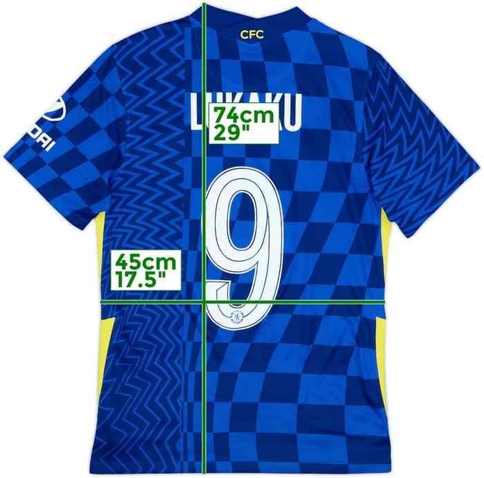 2021-22 Chelsea Home Shirt Lukaku #9 - 8/10 - (S)