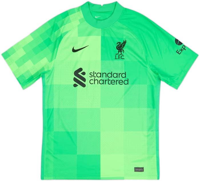2021-22 Liverpool GK S/S Shirt A.Becker #1 - 10/10 - (M)