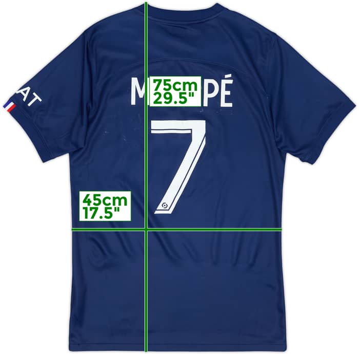 2022-23 Paris Saint-Germain Home Shirt Mbappe #7 - 5/10 - (S)