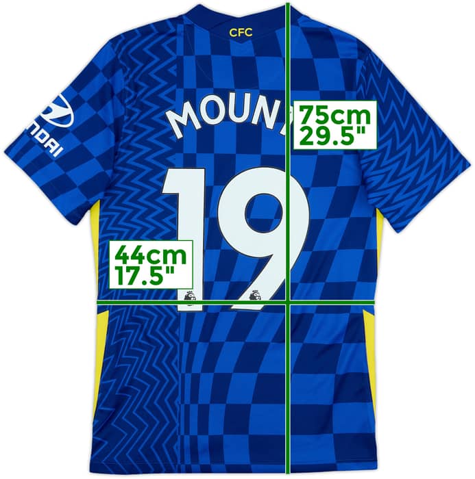 2021-22 Chelsea Home Shirt Mount #19 - 8/10 - (S)