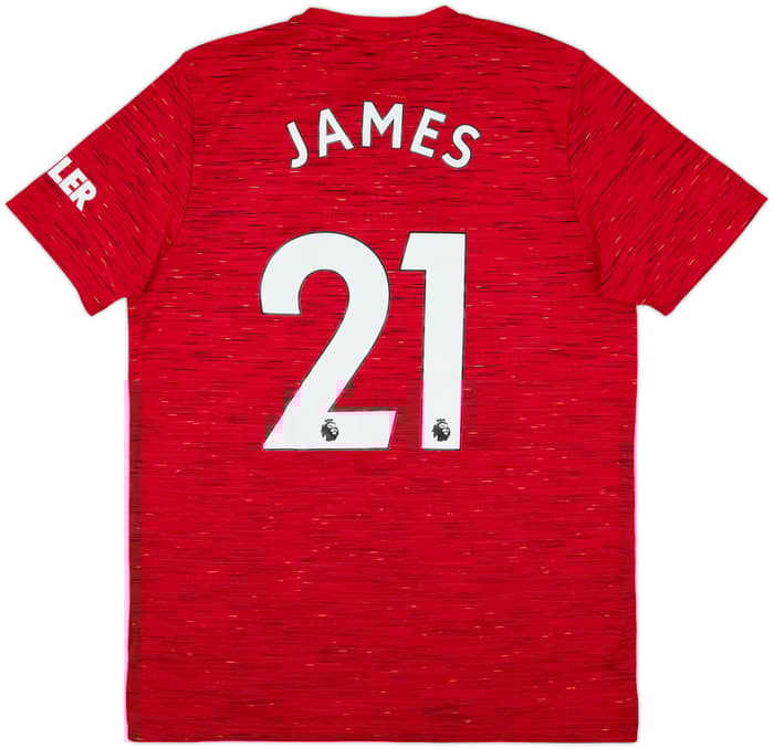 2020-21 Manchester United Home Shirt James #21 - 8/10 - (L)