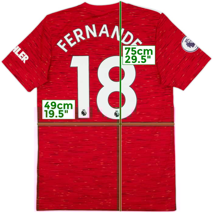 2020-21 Manchester United Home Shirt Fernandes #18 - 6/10 - (M)