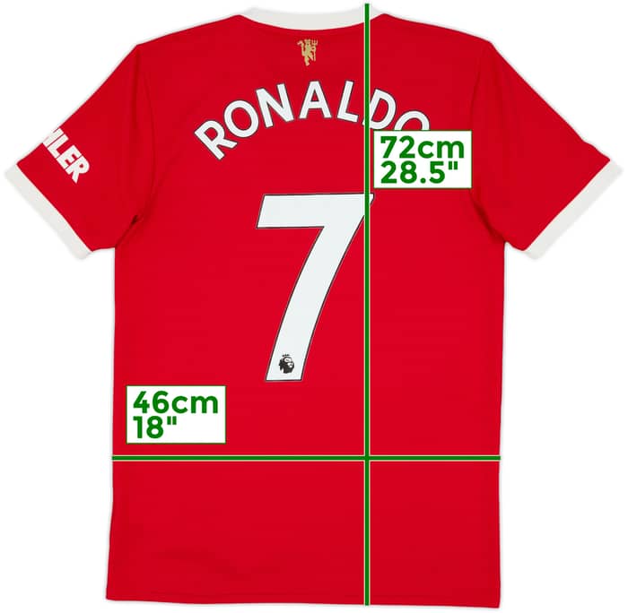 2021-22 Manchester United Home Shirt Ronaldo #7 - 8/10 - (S)