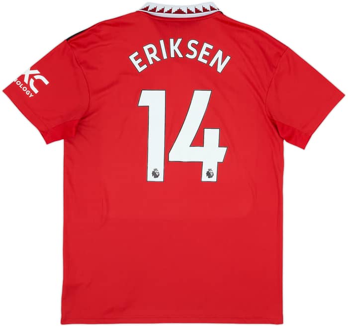 2022-23 Manchester United Home Shirt Eriksen #14 - 9/10 - (L)