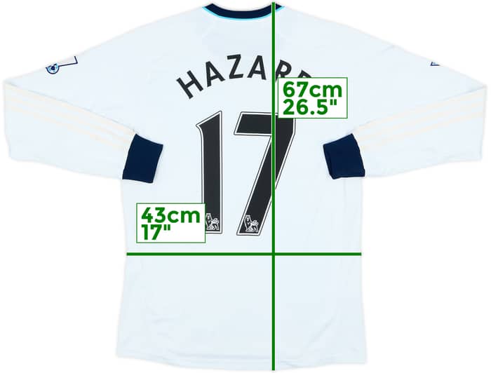 2012-13 Chelsea Away L/S Shirt Hazard #17 - 4/10 - (L.Boys)