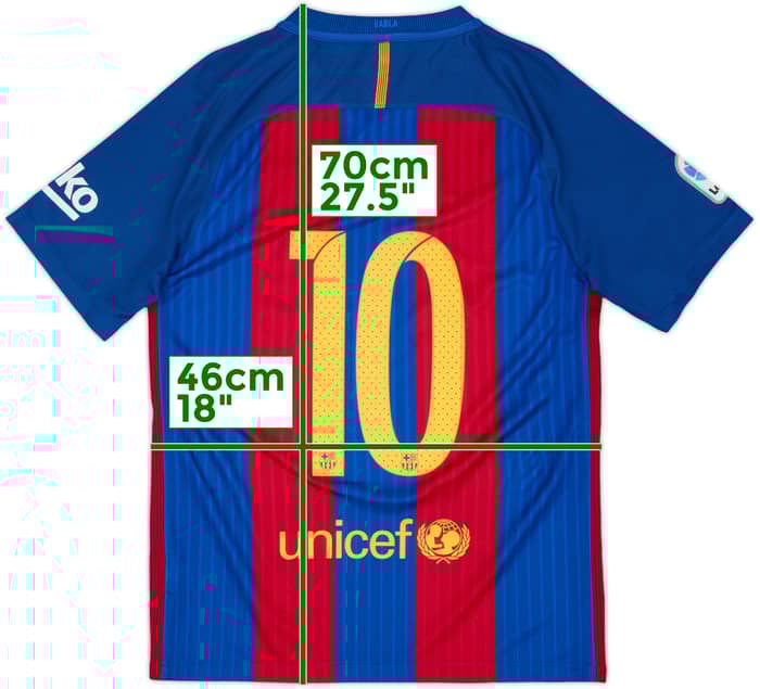 2016-17 Barcelona Home Shirt Messi #10 - 8/10 - (S)