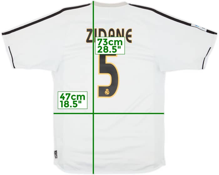2003-04 Real Madrid Home Shirt Zidane #5 - 5/10 - (S)