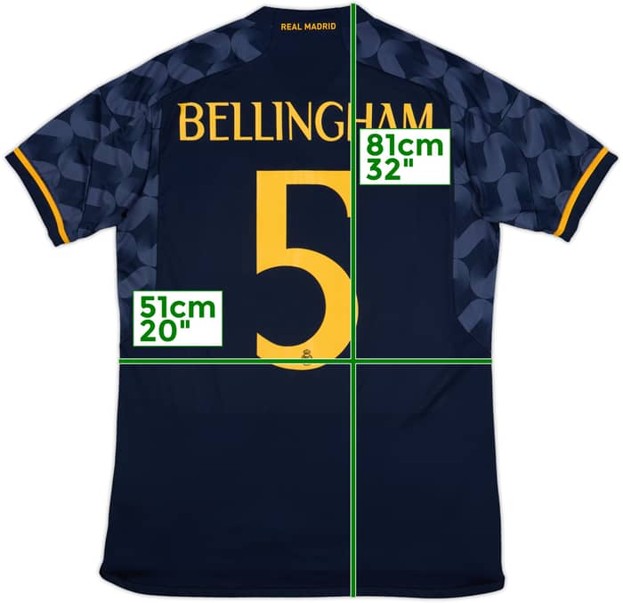 2023-24 Real Madrid Away Shirt Bellingham #5 - 10/10 - (M)