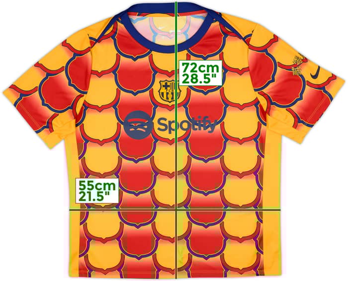 2023-24 Barcelona Nike Lunar New Year Pre-Match Training Shirt - 8/10 - (XL)