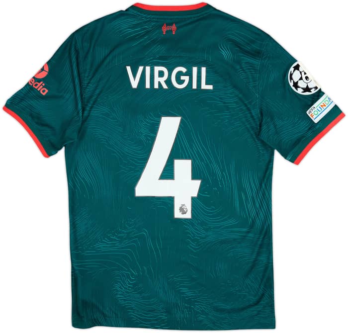 2022-23 Liverpool Third Shirt Virgil #4 - 9/10 - (S)