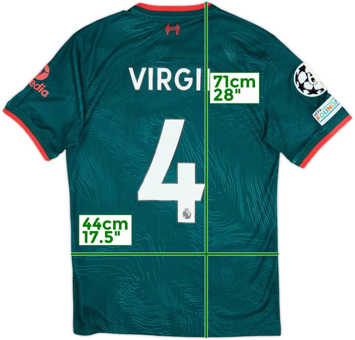 2022-23 Liverpool Third Shirt Virgil #4 - 9/10 - (S)