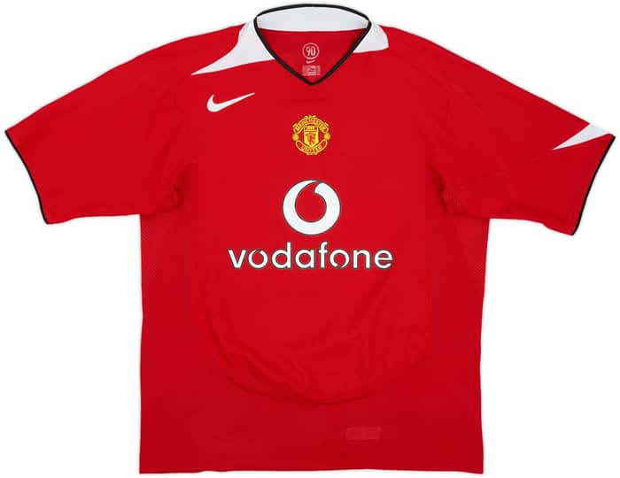 2004-06 Manchester United Home Shirt Smith #14 - 7/10 - (S)