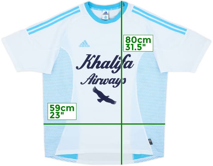 2002-03 Olympique Marseille Home Shirt - 6/10 - (XL)