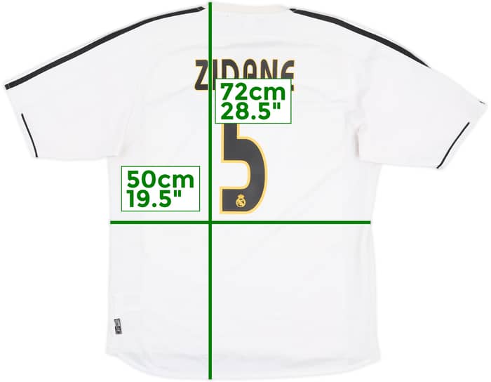 2003-04 Real Madrid Home Shirt Zidane #5 - 5/10 - (M)