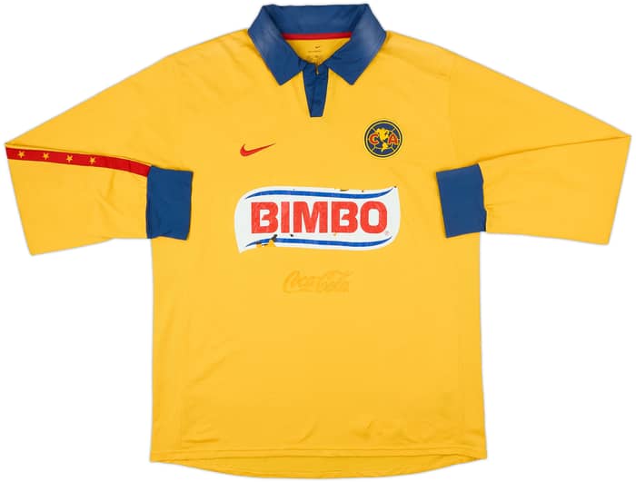 2006-07 Club America Home L/S Shirt - 4/10 - (L)