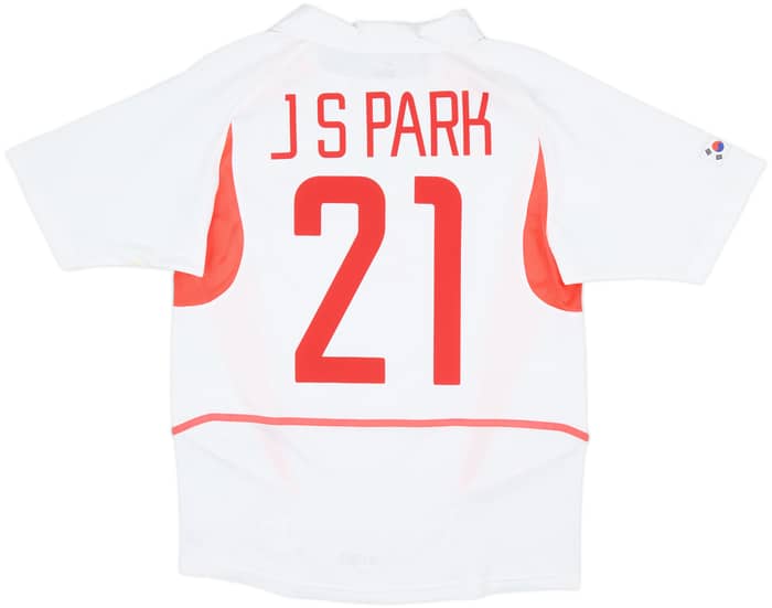 2002-03 South Korea Away Shirt J S Park #21 - 7/10 - (M)